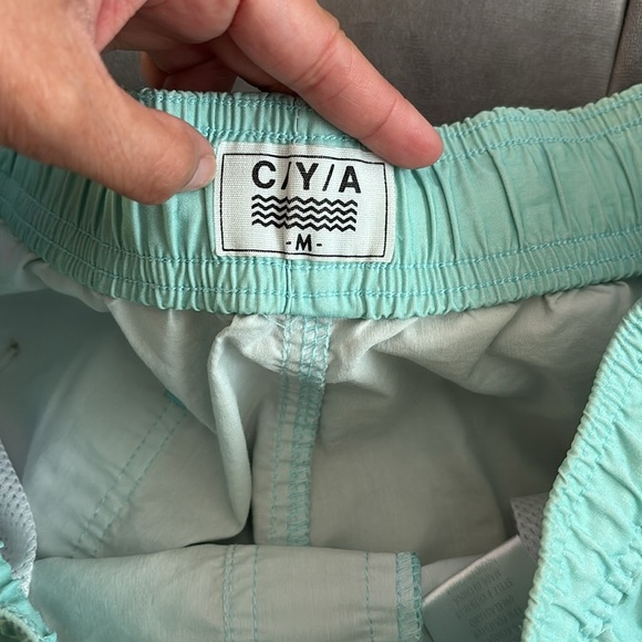 C/Y/A Mint and Gray Colorblock Board Shorts size medium - Picture 2 of 8